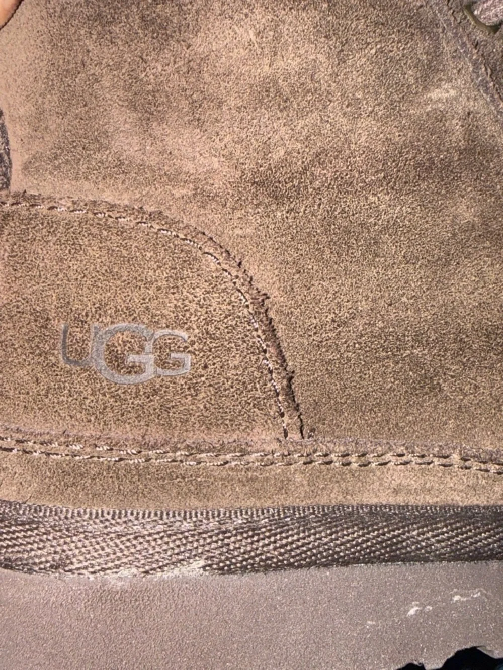 UGG Kids Chocolate Brown Suede Lace-Up Bootie